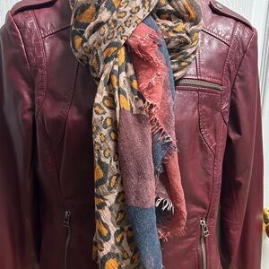 Vintage Danier Burgundy Leather Jacket – Women’s Small